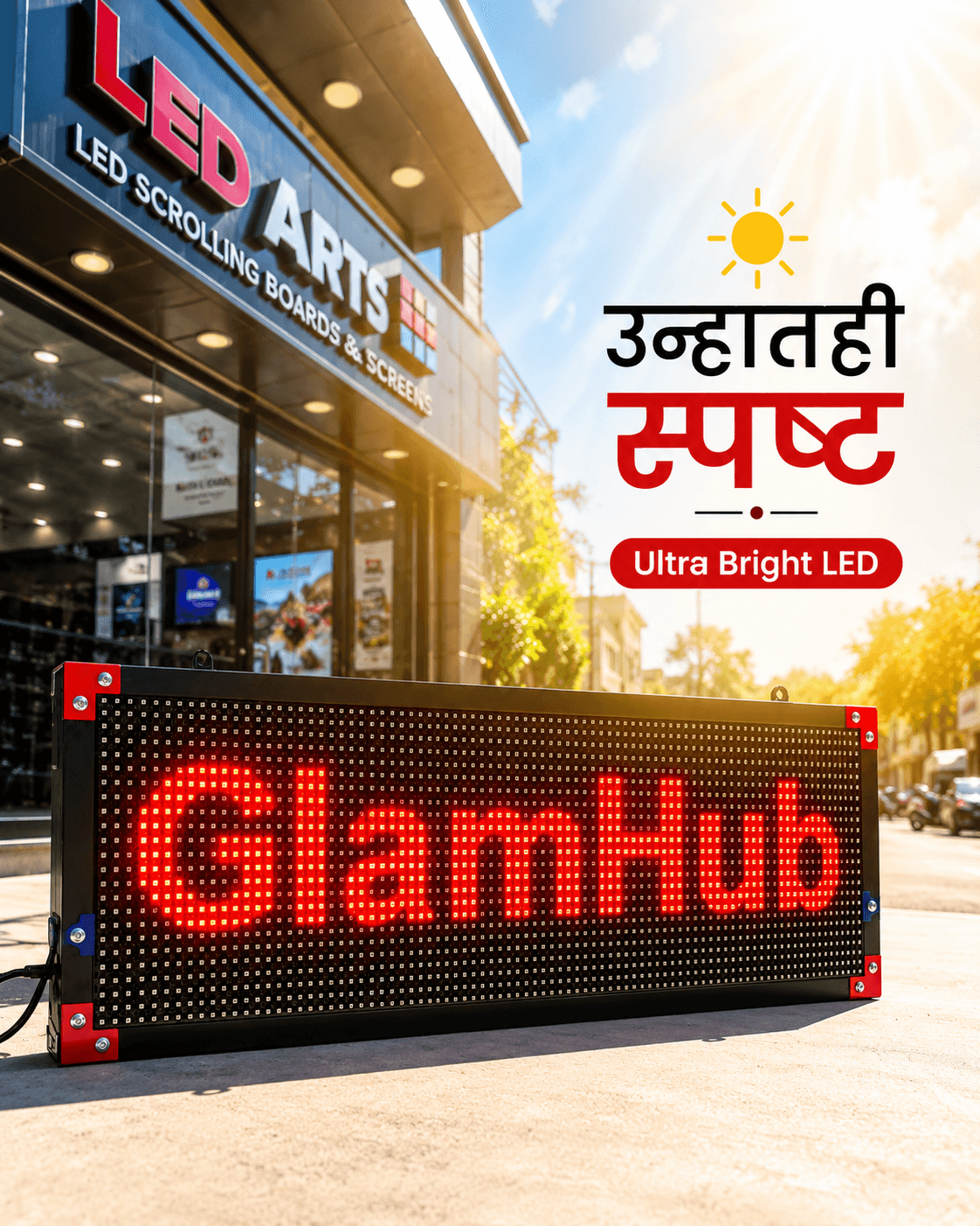 ☀️ उन्हातही स्पष्ट दिसतो